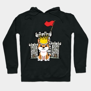 Cute orange dog is king of the castle Hoodie